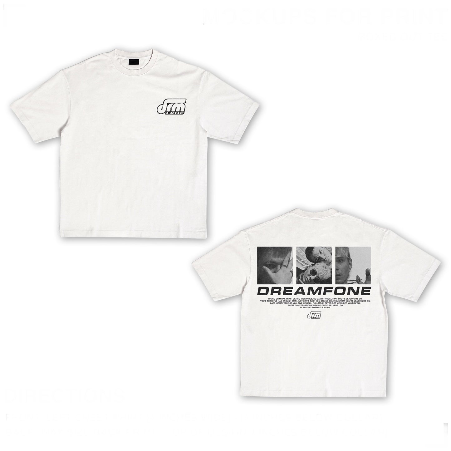 White Boxed Out T-Shirt